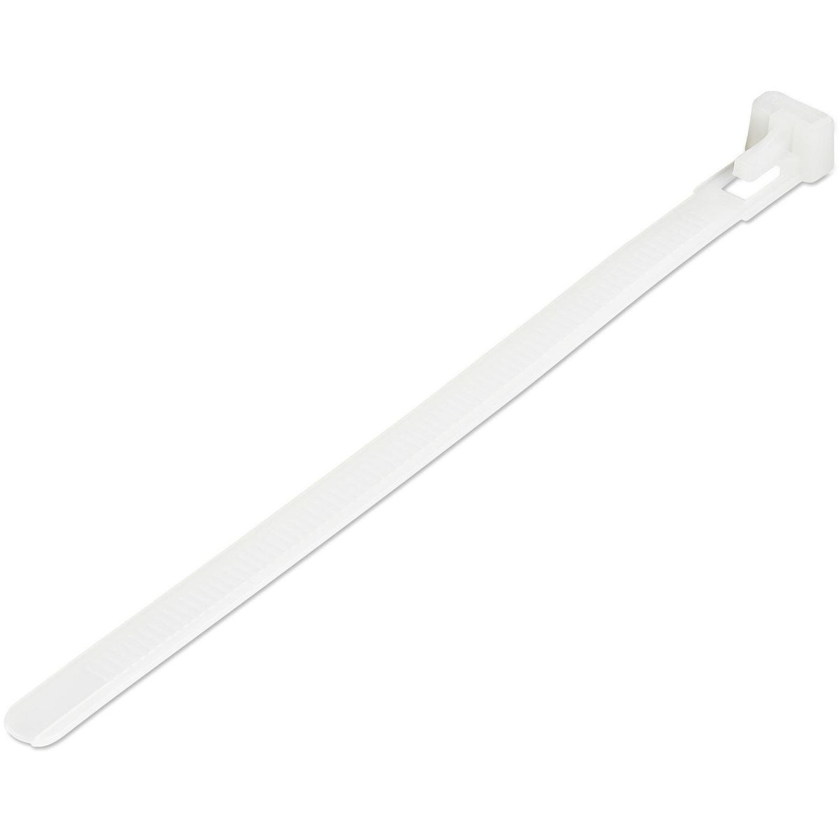 StarTech.com 6"(15Cm) Reusable Cable Ties - 1/4"(7Mm) Wide, 1-3/8"(35Mm) Bundle Dia. 50Lb(22Kg) Tensile Strength, Releasable Nylon Ties,