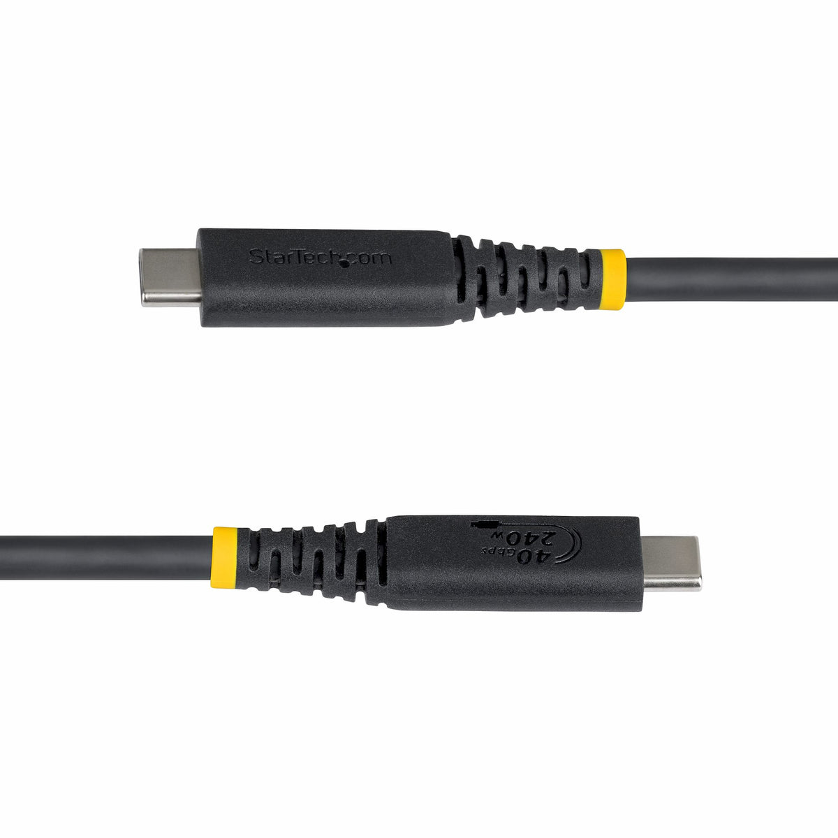 StarTech.com 1m (3ft) USB4 Cable, 40Gbps, USB-IF Certified USB-C Cable, 240W PD, 8K 60Hz/4K 240Hz DP2.1 DP40, TPE Jacket, Thunderbolt 4 Compatible - Black USB-C Cord