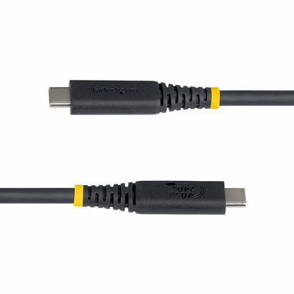 StarTech.com 1m (3ft) USB4 Cable, 40Gbps, USB-IF Certified USB-C Cable, 240W PD, 8K 60Hz/4K 240Hz DP2.1 DP40, TPE Jacket, Thunderbolt 4 Compatible - Black USB-C Cord
