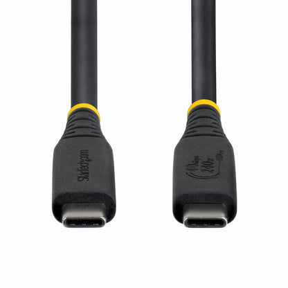 StarTech.com 1m (3ft) USB4 Cable, 40Gbps, USB-IF Certified USB-C Cable, 240W PD, 8K 60Hz/4K 240Hz DP2.1 DP40, TPE Jacket, Thunderbolt 4 Compatible - Black USB-C Cord
