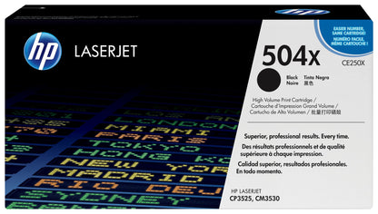 HP CE250X/504X Toner cartridge black high-capacity, 10.5K pages ISO/IEC 19798 for HP CLJ CP 3525