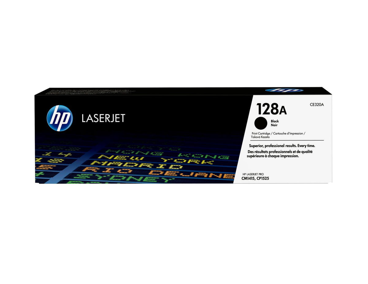 HP Cartridge-Black CLJ CP1525 128A Black Original LaserJet Toner Cartridge, 2000 pages, Black, 1 pc(s)