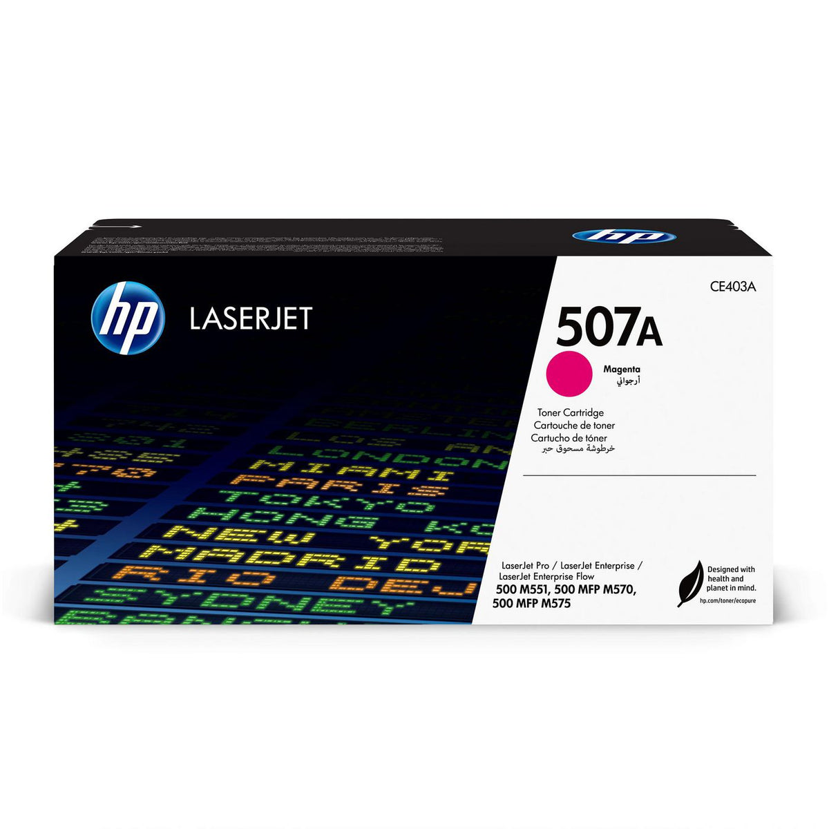 HP Magenta Toner Cartridge 507A Magenta Original LaserJet Toner Cartridge, 6000 pages, Magenta, 1 pc(s)