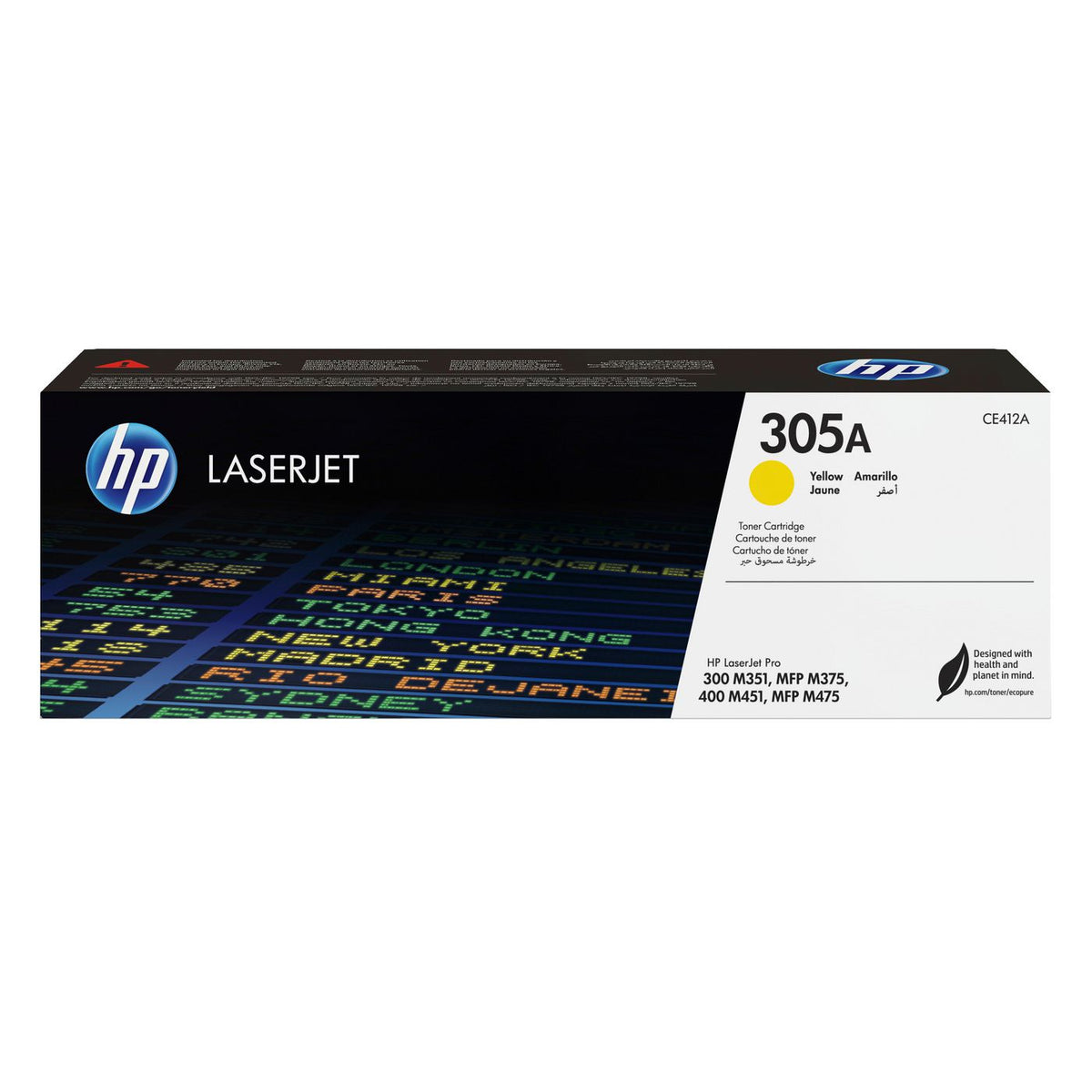 HP Toner Cartridge Yellow 305A Yellow Original LaserJet Toner Cartridge, 2600 pages, Yellow, 1 pc(s)