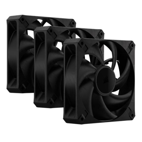 Corsair RS120 MAX 12cm PWM Thick Case Fans (3 Pack), 30mm Thick, Magnetic Dome Bearing, 2000 RPM, Liquid Crystal Polymer Construction