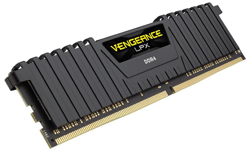Corsair Vengeance LPX 8GB (1x8GB)Black 8GB DDR4-2400, 8 GB, 1 x 8 GB, DDR4, 2400 MHz, 288-pin DIMM, Black