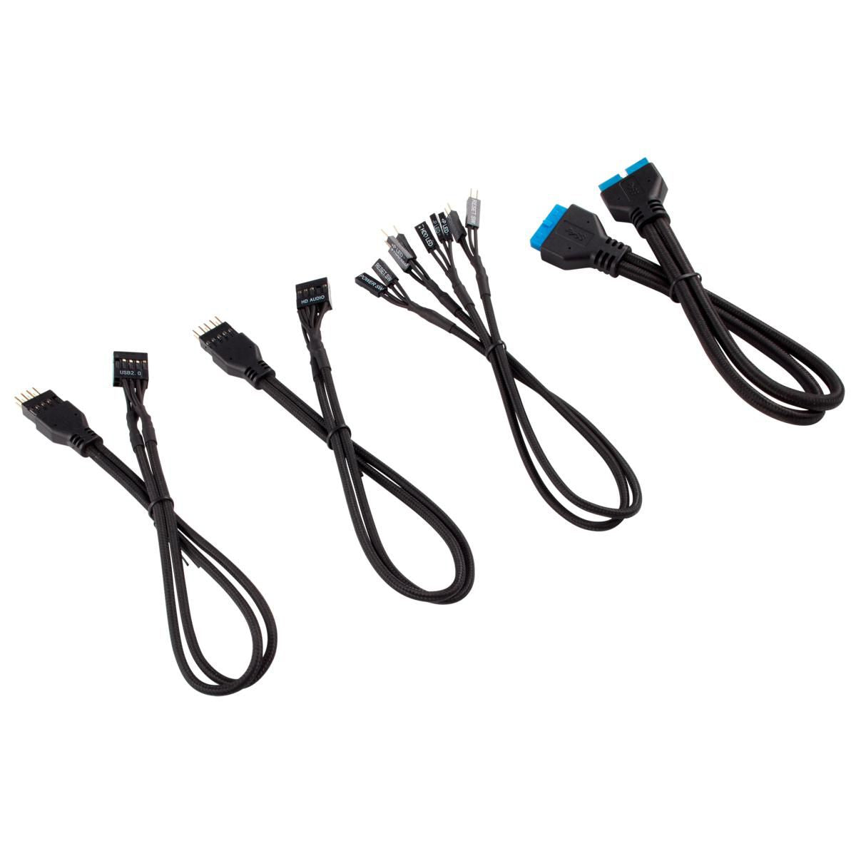 Corsair CP-8920222 internal power cable CP-8920222, Male/Male, Straight, Straight, Black, HX1200 HX1000 (Platinum) HX850 (Platinum) HX750