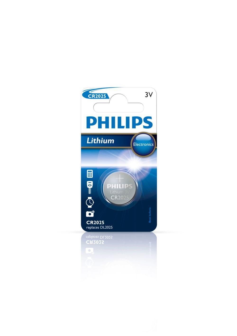 Philips Lithium Button cell Minicells Battery CR2025/01B, Single-use battery, Lithium-Ion (Li-Ion), 3 V, 1 pc(s), 40 mm, 60 mm