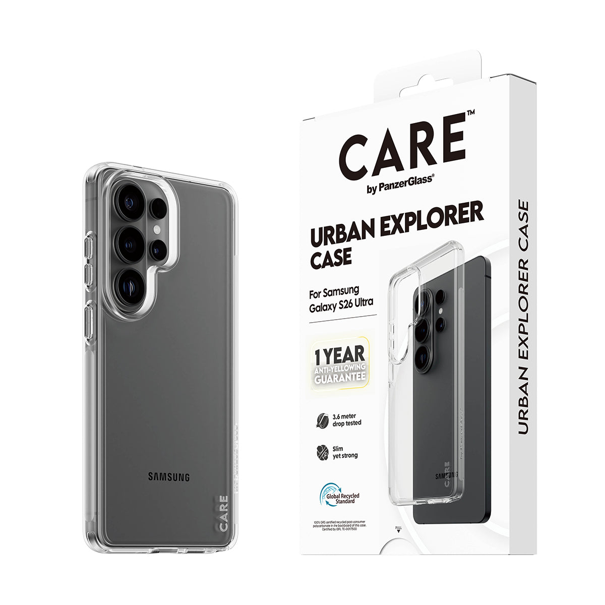 PanzerGlass CARE™ by ® Urban Explorer Case Transparent Samsung Galaxy S26 Ultra