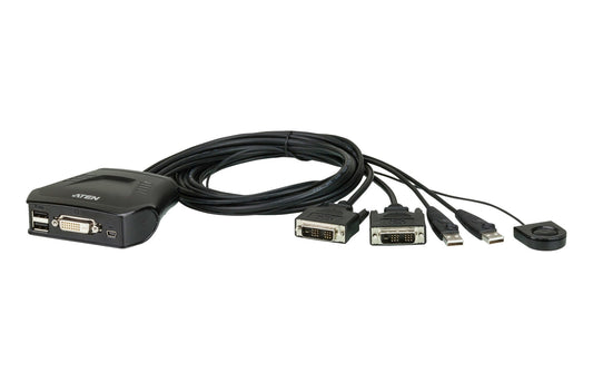 ATEN CS22D KVM switch Black