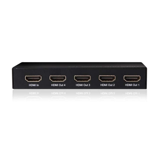 Club3D HDMI 2.0 UHD Splitter 4 Ports HDMI 2.0 UHD Splitter 4 Ports, HDMI, 2.0a, 4096 x 2160 pixels, Black, Metal, 60 Hz