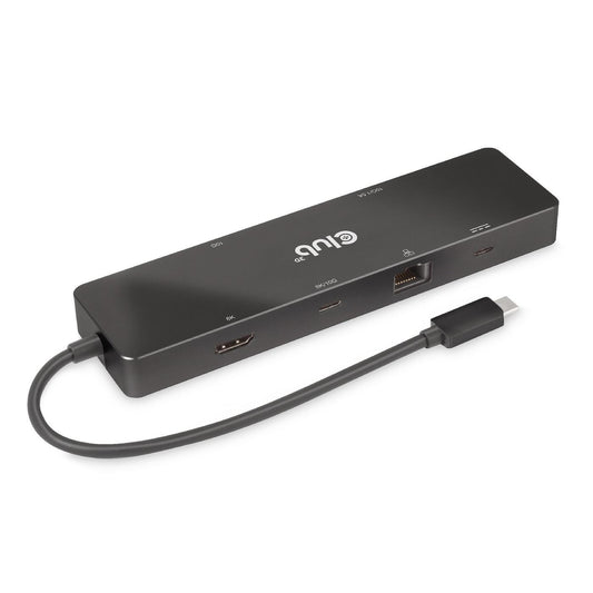 Club3D Usb3.2 Gen2 Type-C, 6-In-1 Dual Displays Portable Dock With Usb Type-C Video 4K60Hz