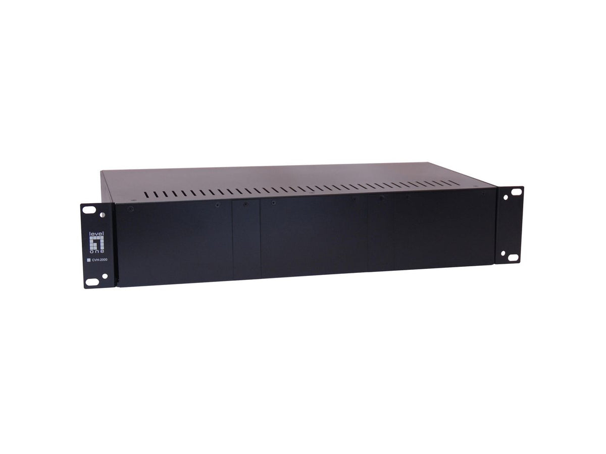 LevelOne 14-SLOT MEDIA CONVERTER CHASSI 14-Slot Media Converter Chassis, 100-265 V, 50 - 60 Hz, 0 - 50 °C, -10 - 70 °C, 5 - 90%, CE, FCC