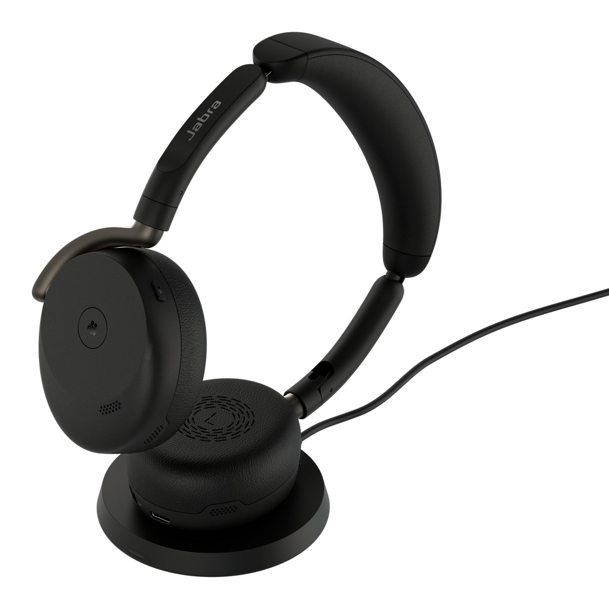 Jabra Evolve3 65 Flex MS - USB-C with Dongle - Black (Wireless Charging Pad)