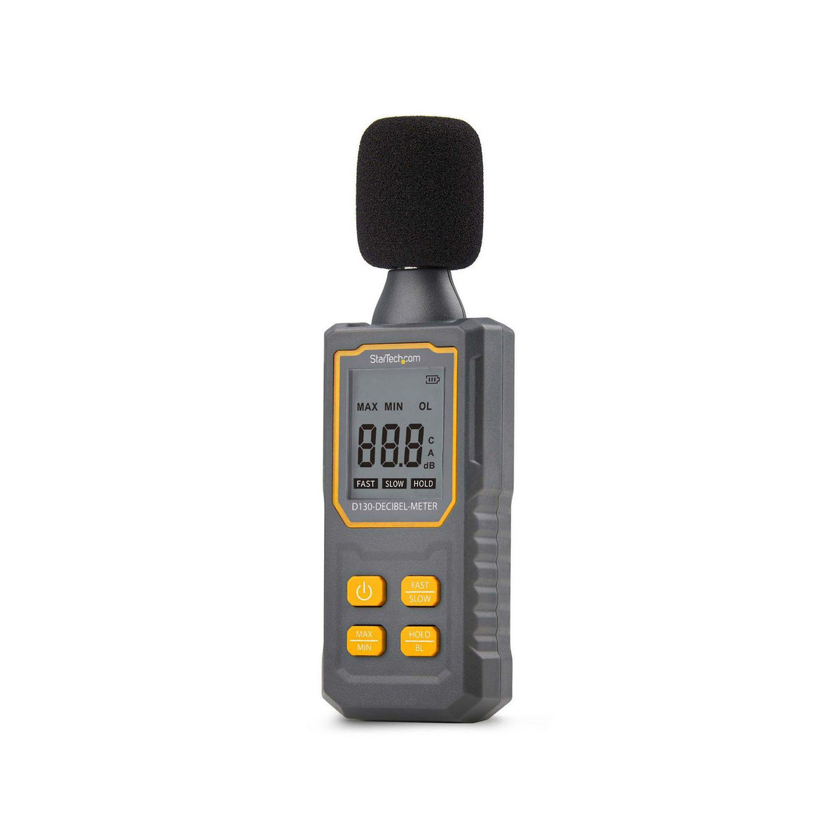 StarTech.com Handheld Digital Sound Meter W/Large Lcd, Noise/Decibel Level Reader For Server Room/Office, Audio Monitor, 30-130Dba Range, Accurate