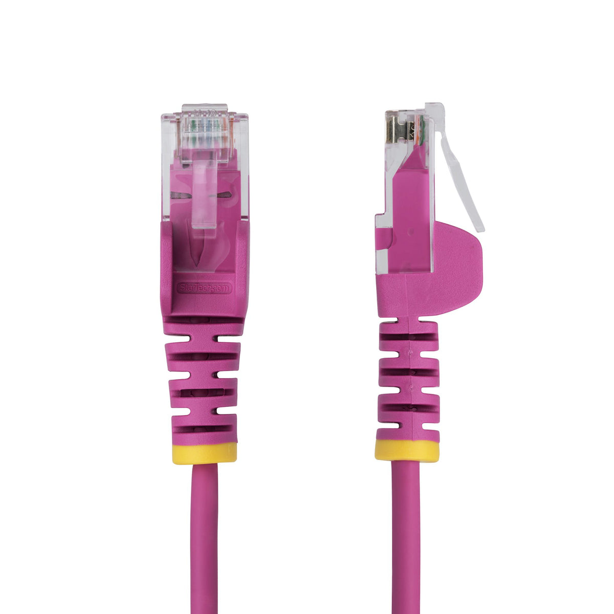 StarTech.com 7m Pink Slim CAT6 Ethernet Cable, Snagless, 100W PoE, UTP, LSZH, 28AWG Pure Bare Copper Wire, Slim RJ45 Network Patch Cord w/Strain Reliefs, Individually Tested