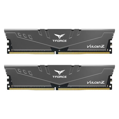 Team T-Force Vulcan Z 32GB Kit (2 x 16GB), DDR4, 3600MHz (PC4-28800), CL18, XMP 2.0, DIMM Memory, Grey