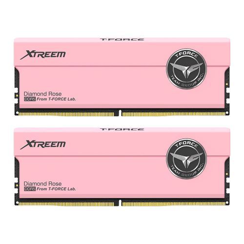 Team T-Force Xtreem 32GB Kit (2 x 16GB), DDR5, 7200MHz (PC5-57600), CL34, ECC, XMP 3.0, PMIC, DIMM Memory, Pink