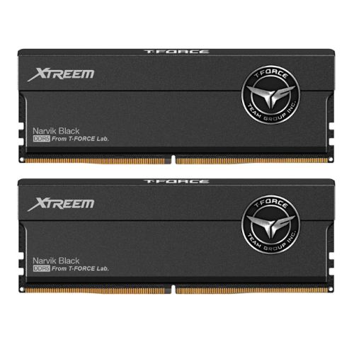 Team T-Force Xtreem 48GB Kit (2 x 24GB), DDR5, 7600MHz (PC5-60800), CL36, ECC, XMP 3.0, PMIC, DIMM Memory, Black