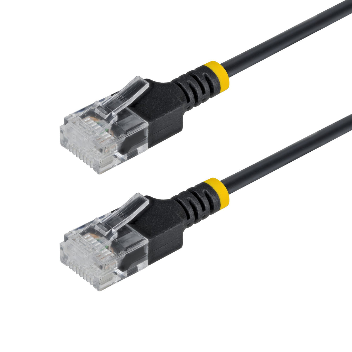 StarTech.com 4m Black Ultra Slim Cat6A Ethernet Cable, UTP, Pure Bare Copper Wire, 34AWG Slim RJ45 Network Patch Cord, Individually Tested