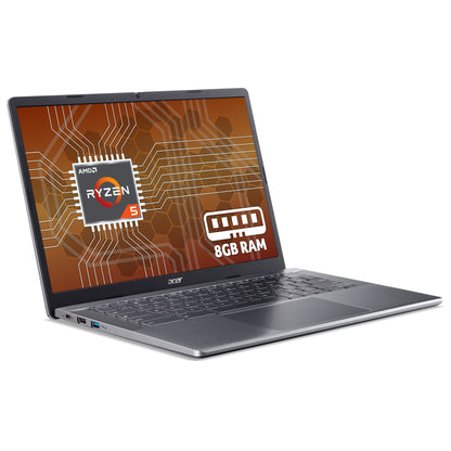 Acer Chromebook Plus 514 (CBE574-1T) - AMD Ryzen 5, 8GB RAM, 256GB SSD, 14" WUXGA touchscreen, Chrome OS