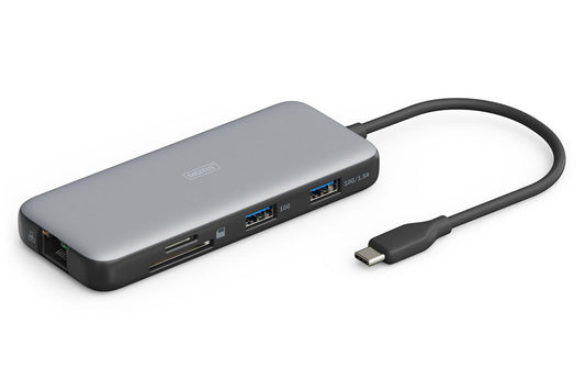 Digitus USB-C Docking Station, 7-Port, 1x HDMI 3x USB 3.2 Gen 2, 1x RJ45, 1x SD,1x MicroSD, 1x PD