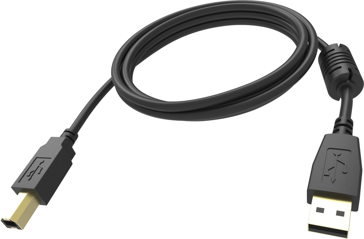 Vision TC 3MUSB/BL USB cable USB 2.0 3 m USB A USB B 0.48 Gbit/s Black
