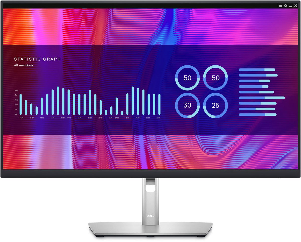 Dell LED-Monitor - 68.6 cm (27") DELL P Series P2723DE, 68.6 cm (27"), 2560 x 1440 pixels, Quad HD, LCD, 5 ms, Black, Silver