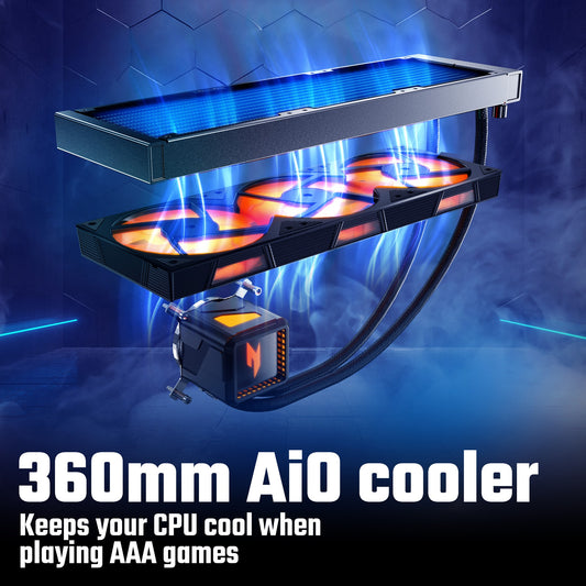 Acer NITRO 70 N70X3D-100 - AMD Ryzen 7 9800X3D CPU, RTX 5080 GPU, 32GB, 2TB SSD, Gaming Desktop