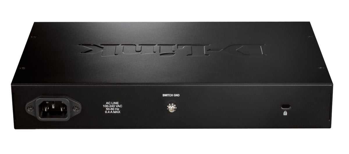 D-Link DGS-1016D/E network switch Unmanaged Black, Metallic