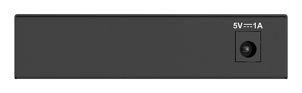 D-Link DGS-105GL 5-Port Gigabit Ethernet Switch, Fanless, Low Profile, Metal Housing, Plug-and-Play, 802.3az EEE black