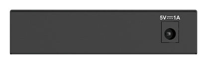 D-Link DGS-105GL 5-Port Gigabit Ethernet Switch, Fanless, Low Profile, Metal Housing, Plug-and-Play, 802.3az EEE black