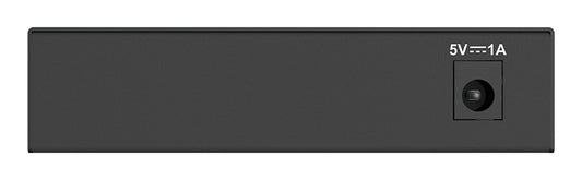 D-Link DGS-105GL 5-Port Gigabit Ethernet Switch, Fanless, Low Profile, Metal Housing, Plug-and-Play, 802.3az EEE black