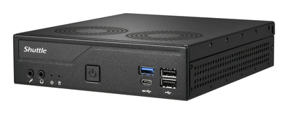 Shuttle XPС slim DH610V2 PC/workstation barebone 1.35L sized PC Black Intel H610 LGA 1700