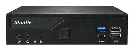 Shuttle XPС slim DH610V2 PC/workstation barebone 1.35L sized PC Black Intel H610 LGA 1700