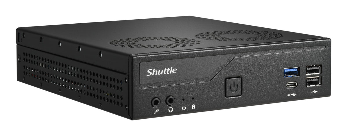 Shuttle XPС slim DH610V2 PC/workstation barebone 1.35L sized PC Black Intel H610 LGA 1700