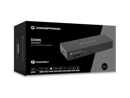 Conceptronic DONN30B 13-in-1 Thunderbolt 4 Docking Station