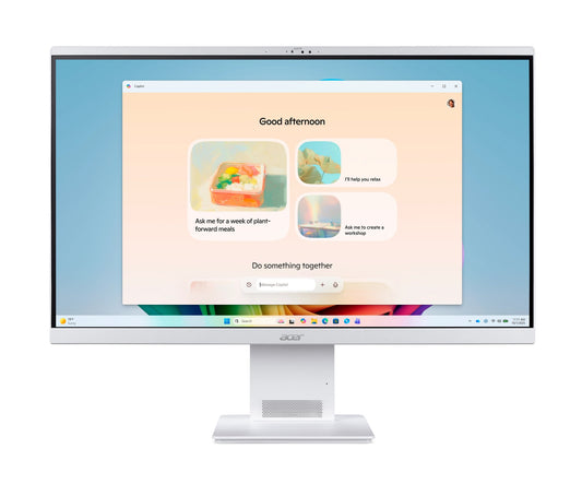 Acer Aspire S27-B All-in-One Desktop - Intel Ultra 5 226V, 16GB, 1TB SSD, Integrated Intel ARC Graphics, 27" QHD, Windows 11, White