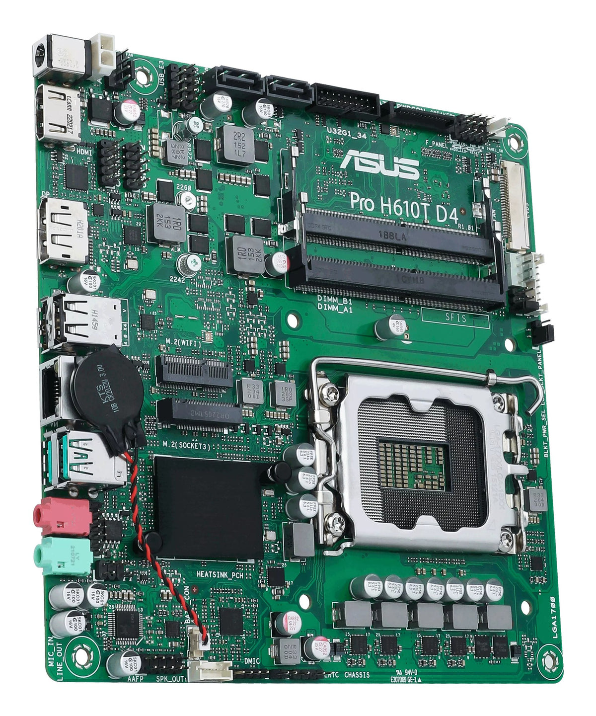 ASUS Pro H610T D4-CSM Intel H610 LGA 1700 Thin Mini ITX