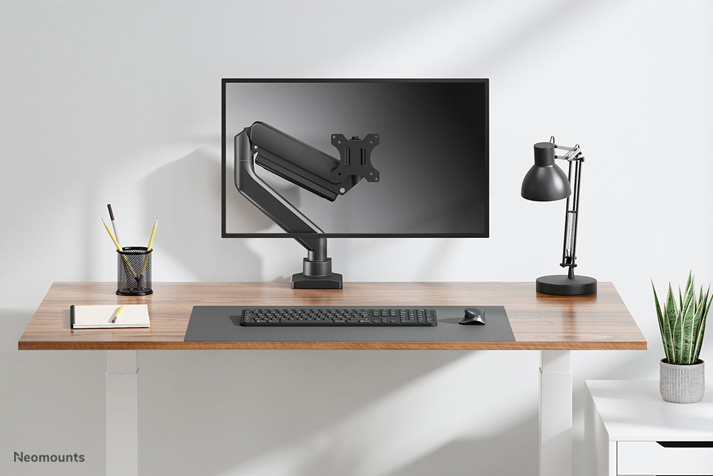 Neomounts DS70-450BL1 Monitor arm 17-42" - gas spring - Topfix - 180°-stop