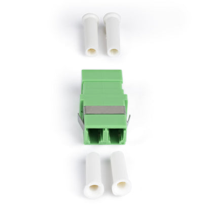 StarTech.com LC to LC Coupler 10 Pack, OS2 Single Mode SC Footprint LC Fiber Optic Coupler without Flange, LC/APC Duplex Adapter