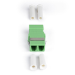 StarTech.com LC to LC Coupler 10 Pack, OS2 Single Mode SC Footprint LC Fiber Optic Coupler without Flange, LC/APC Duplex Adapter