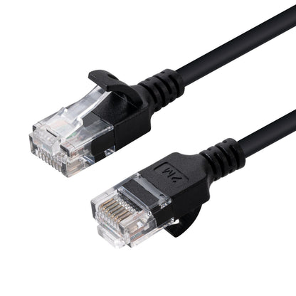 Microconnect V-UTP6A01S-SLIM networking cable Black 1 m Cat6a U/UTP (UTP)