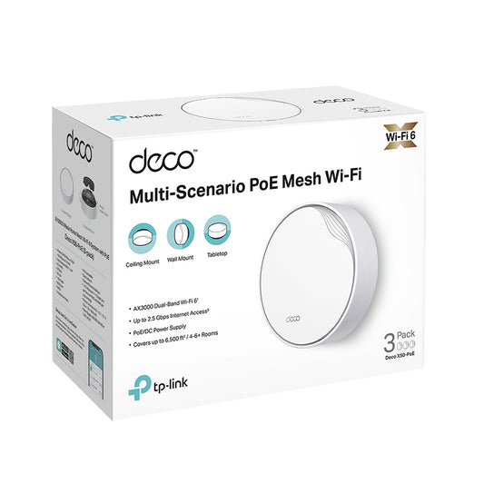 TP-Link AX3000 Whole Home Mesh Wi-Fi 6 System with PoE