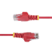 StarTech.com 3m Red Slim CAT6 Ethernet Cable, Snagless, 100W PoE, UTP, LSZH, 28AWG Pure Bare Copper Wire, Slim RJ45 Network Patch Cord w/Strain Reliefs, Individually Tested