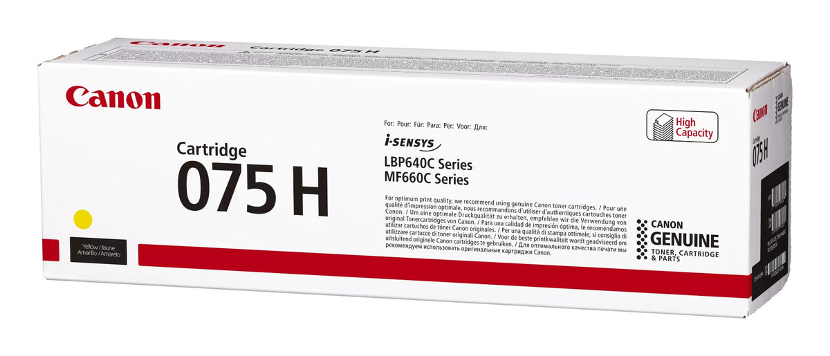Canon 6366C002/075H Toner cartridge yellow high-capacity, 2.5K pages ISO/IEC 19752 for Canon i-SENSYS LBP-640