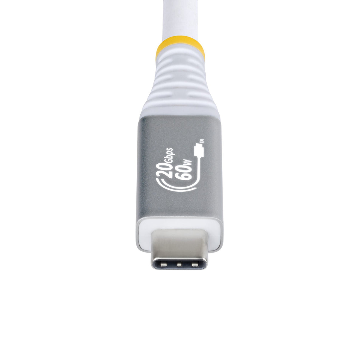 StarTech.com 3m (10ft) USB4 Cable, 20Gbps, USB-IF Certified USB-C Cable, 60W PD, 4K 120Hz DP 2.1, TPE Jacket, White USB-C Cord