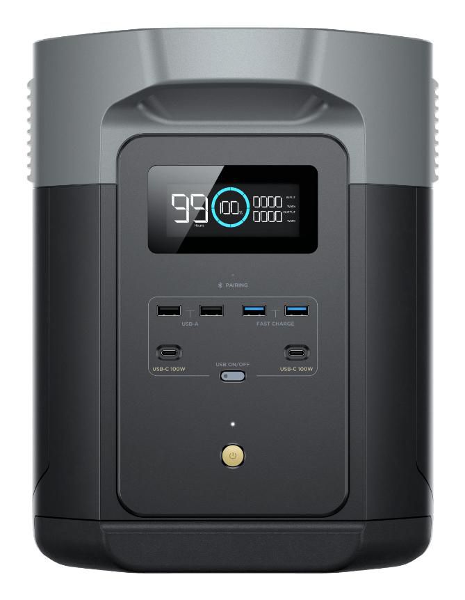 EcoFlow Delta 2 Max Portable Power Station Lithium Iron Phosphate (Lifepo4) 2400 W 23 Kg