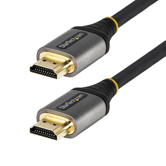 StarTech.com 16.4ft (5m) Premium Certified HDMI 2.0 Cable, High-Speed Ultra HD 4K 60Hz HDMI Cable w/ Ethernet, HDR10, ARC, TPE Jacket, UHD HDMI Video Cord, For UHD Monitors, TVs, Displays - M/M