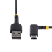 StarTech.com 6.6ft (2m) USB-A to USB-C Fast Charging Cable, Rugged, Right-Angled, Charge & Sync, 3A, USB 2.0, TPE Jacket and Aramid Fiber - USB Charging Cord